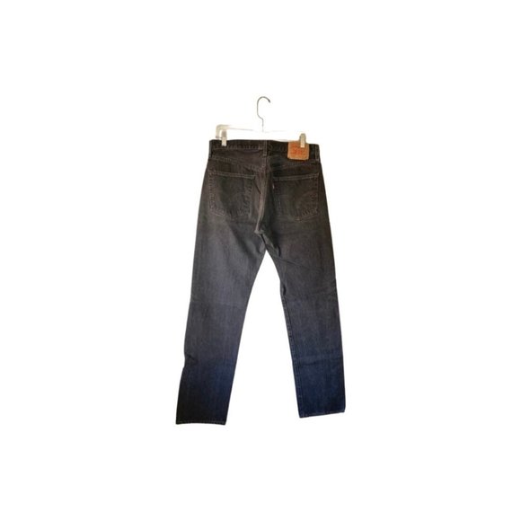 32x35” vintage Levi’s 501 black wash denim button fly jeans #270